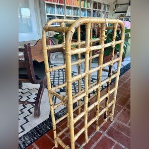 MCM DECOR Large Vintage Bamboo Wine Rack